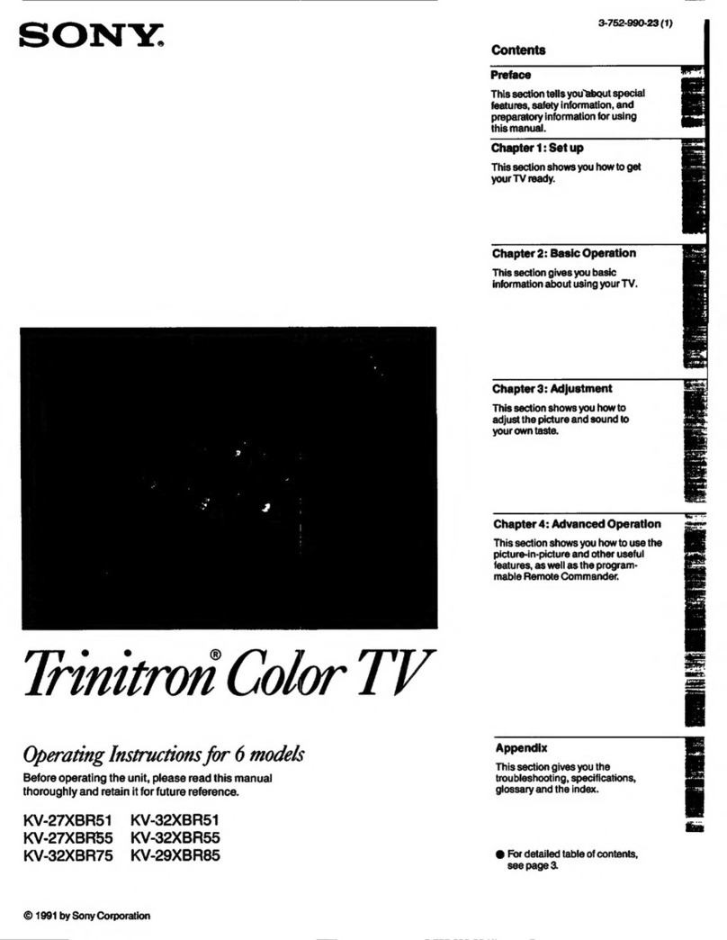 Sony Trinittron KV-27XBR51 User manual