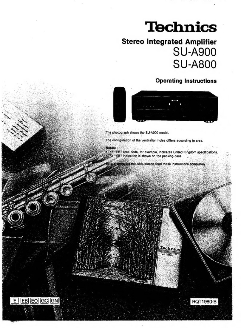 Technics SU-A900 User manual