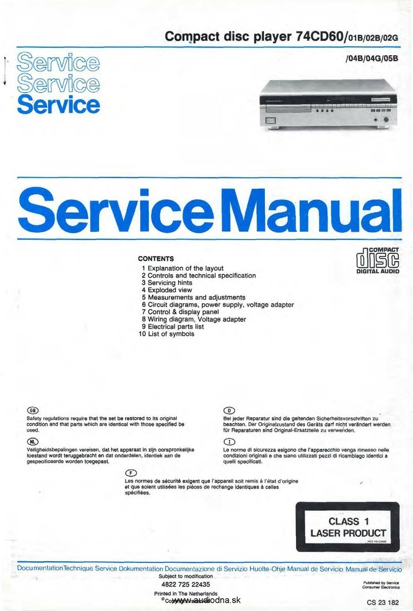 Marantz 74CD60 User manual