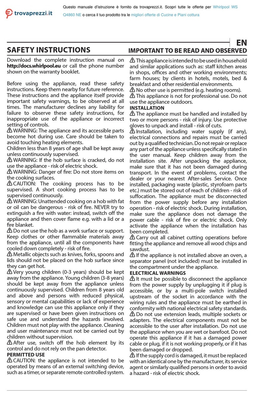 Whirlpool WS Q4860 NE User manual