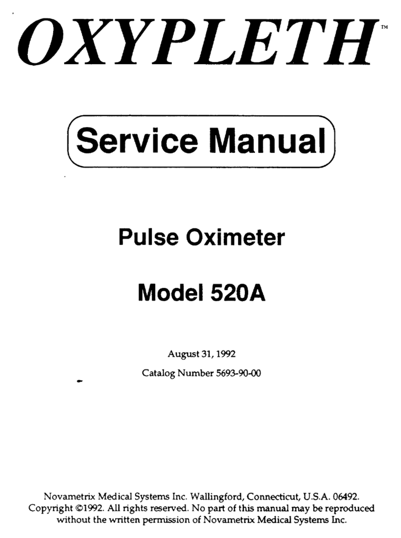 Novametrix Medical Systems OXYPLETH 520A Service manual Novametrix Medical Systems OXYPLETH 520A Service manual