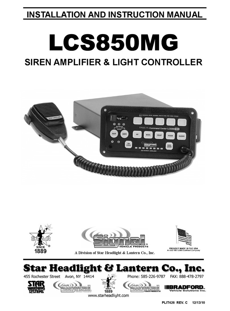 Star Headlight & Lantern LCS850MG Installation and instruction manual Star Headlight & Lantern LCS850MG Installation and instruction manual