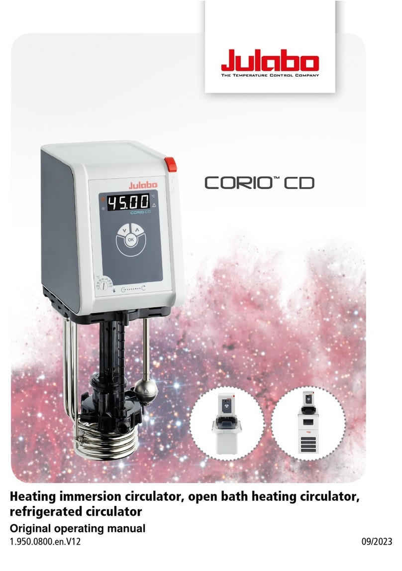 Julabo CORIO CD-200F Installation instructions