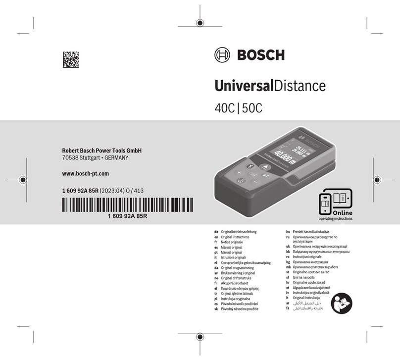 Bosch UniversalDistance 40C User manual