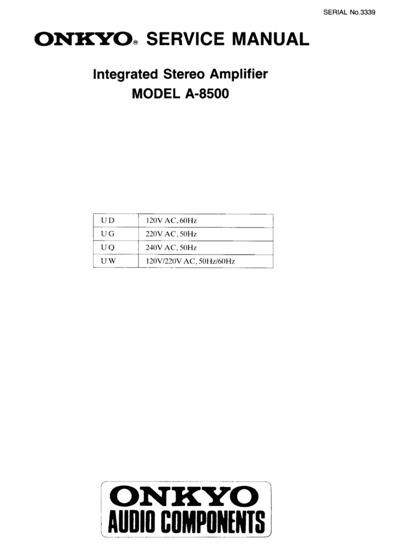 Onkyo A-8500 User manual