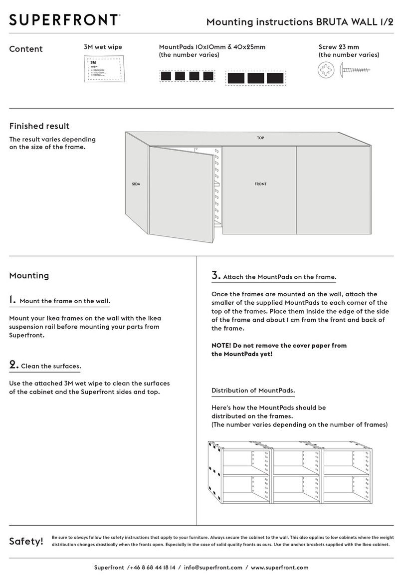 Superfront BRUTA WALL 1/2 User manual Superfront BRUTA WALL 1/2 User manual