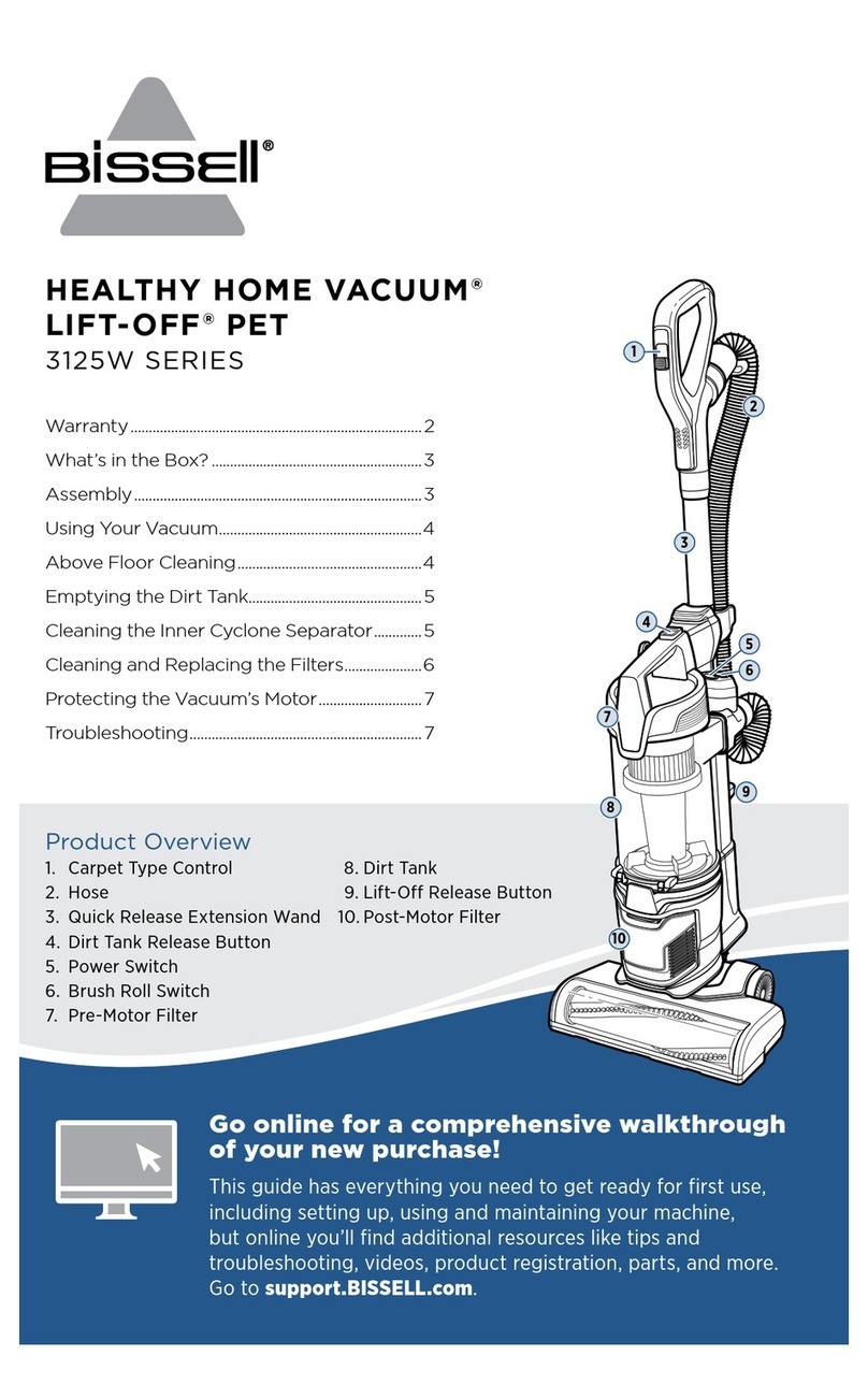 Bissell 3125W Series manual