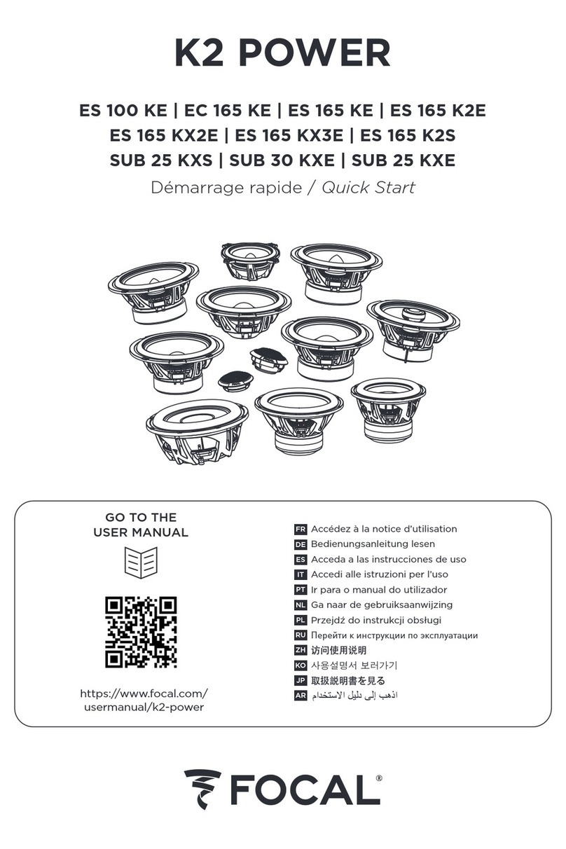 Focal ES 100 KE User manual