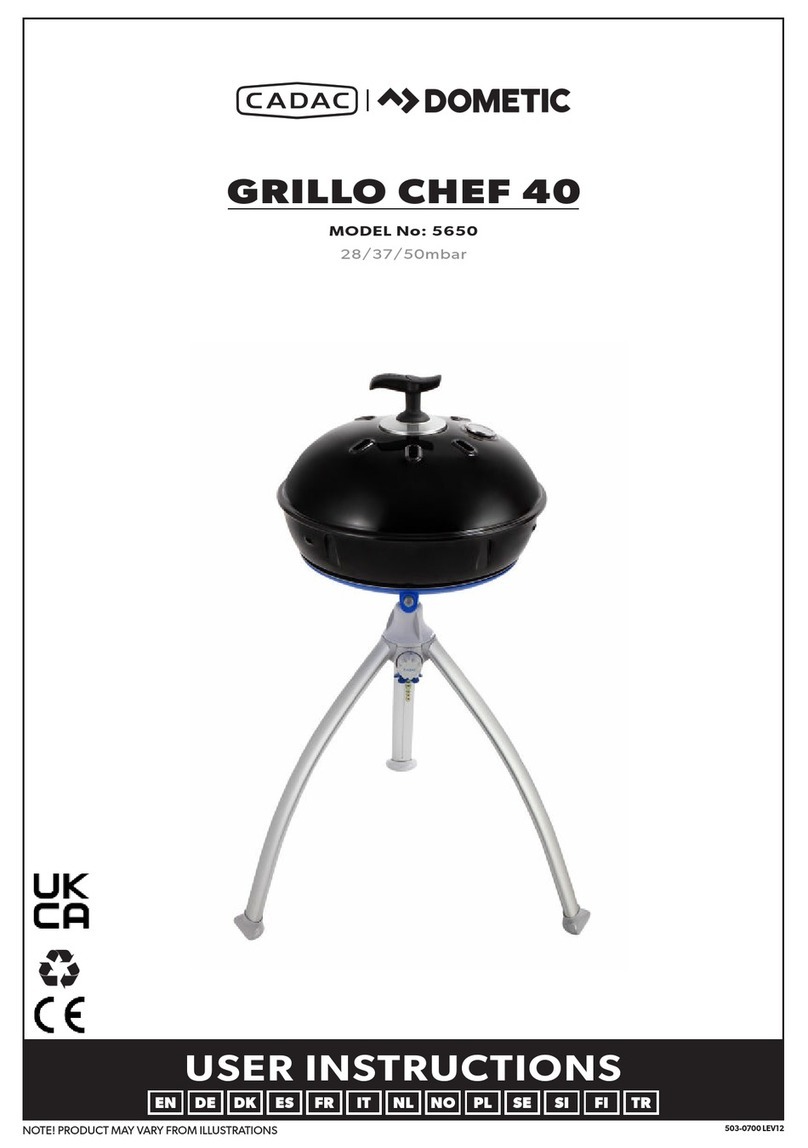 Cadac Dometic GRILLO CHEF 40 User manual