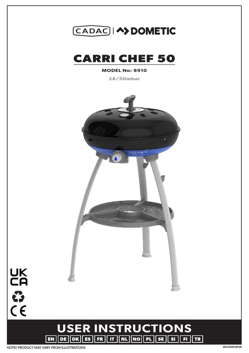 Cadac Dometic CARRI CHEF 50 User manual
