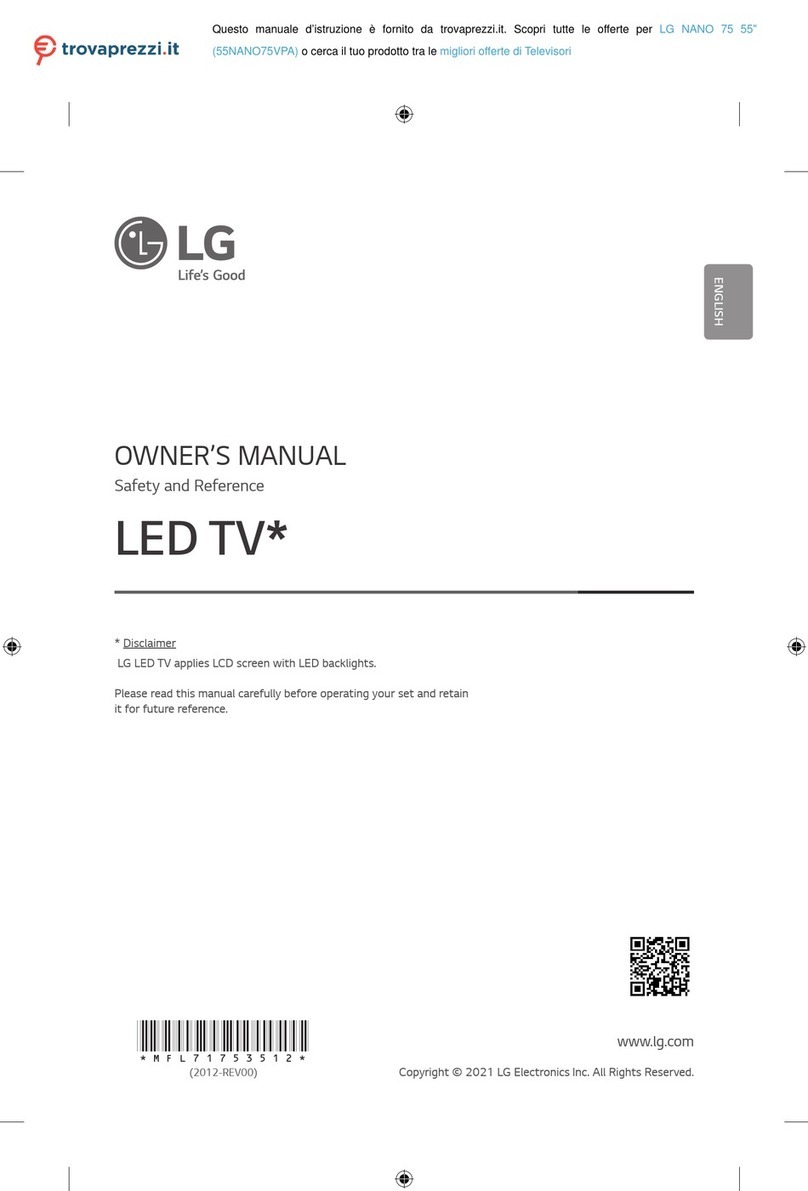 LG NANO 75 User manual