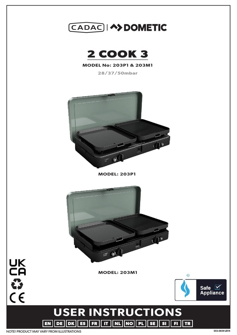 Cadac Dometic 2 COOK 3 User manual