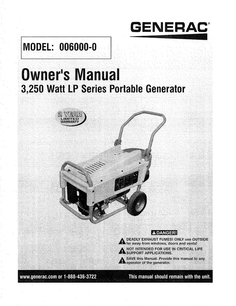 Generac Power Systems LP Series User manual Generac Power Systems LP Series User manual