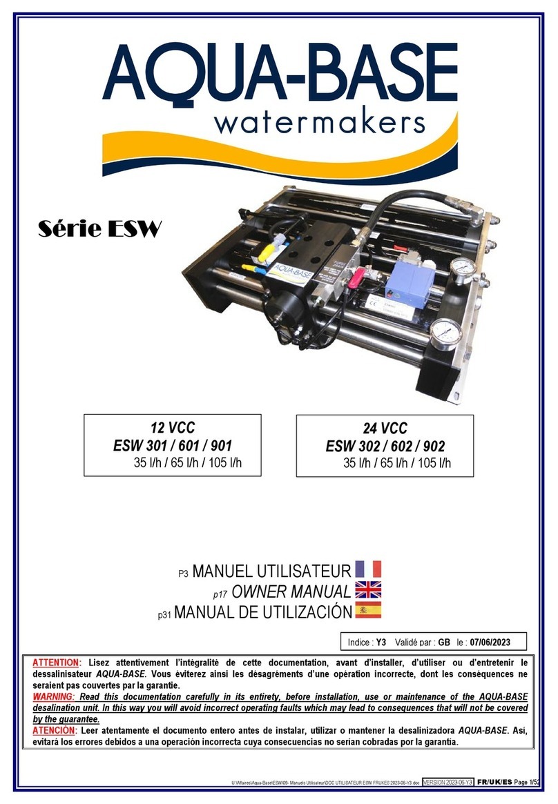 Aqua-Base ESW Series User manual