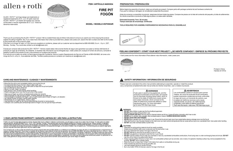 Allen + Roth OFW604R instructions Allen + Roth OFW604R instructions