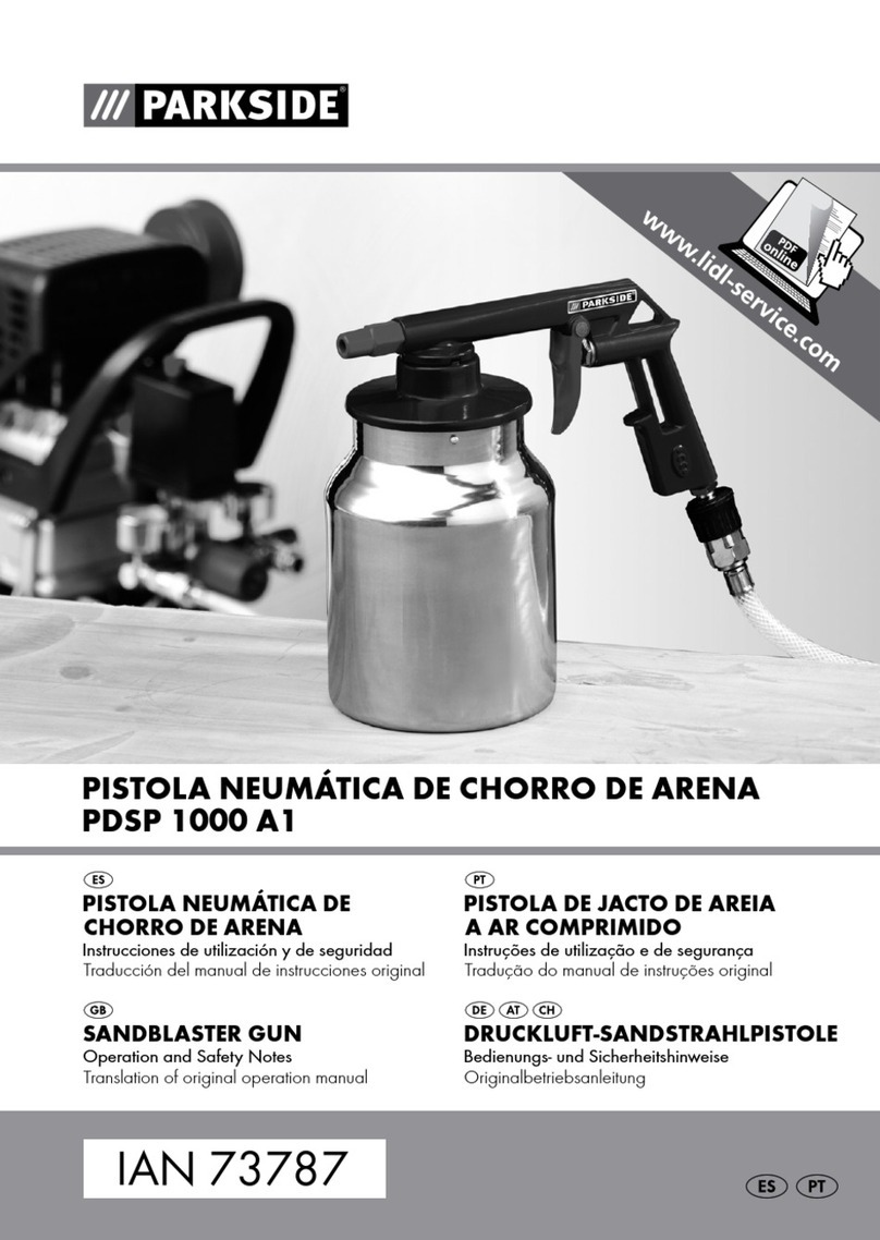 Parkside PDSP 1000 A1 SANDBLASTER GUN User manual