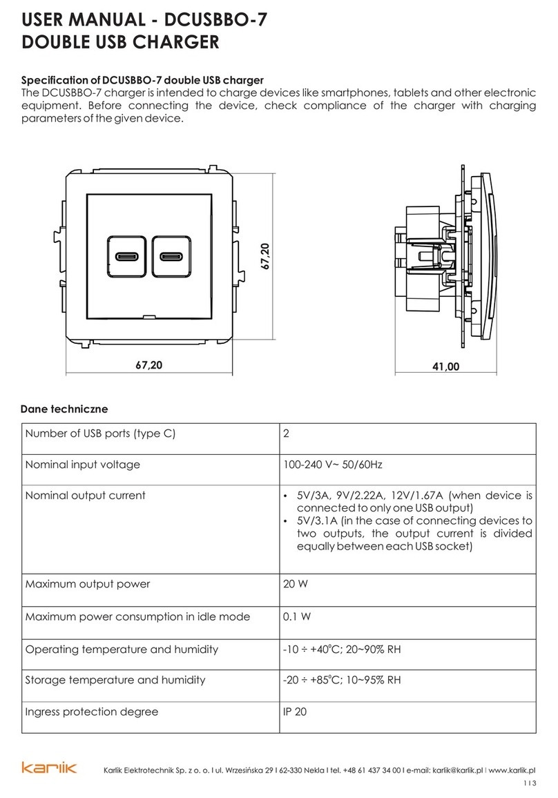 Karlik DCUSBBO-7 user manual