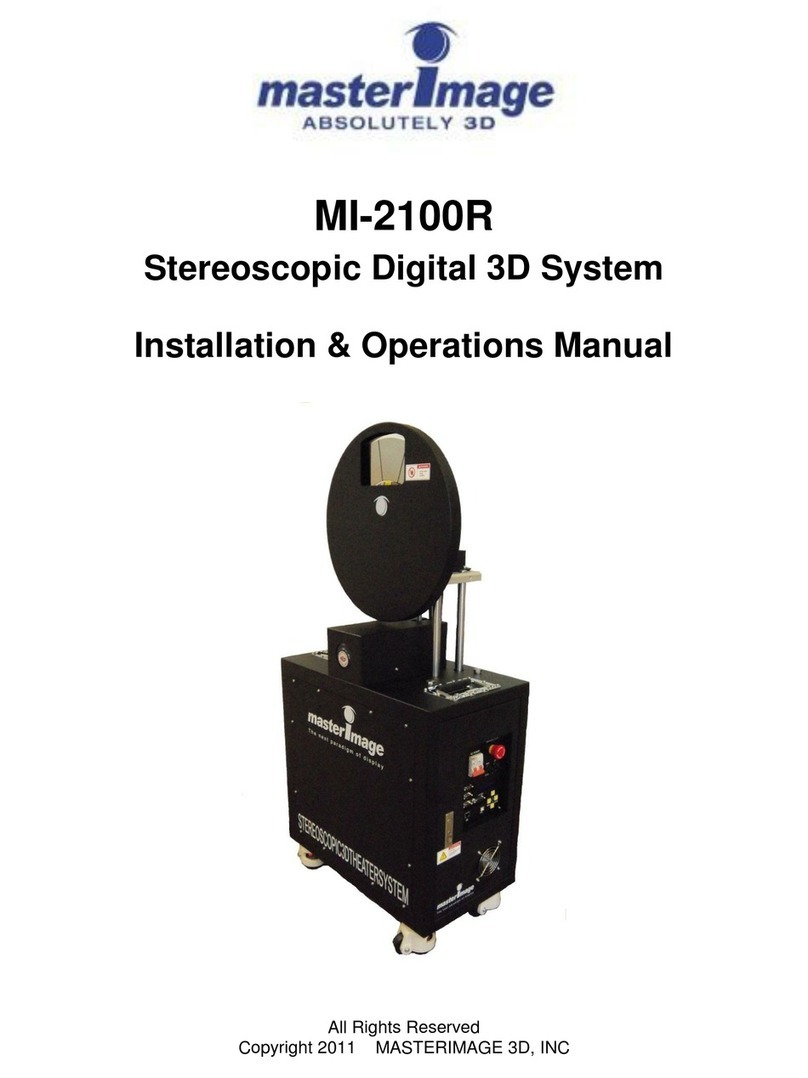 Master Image MI-2100R Installation & operation manual