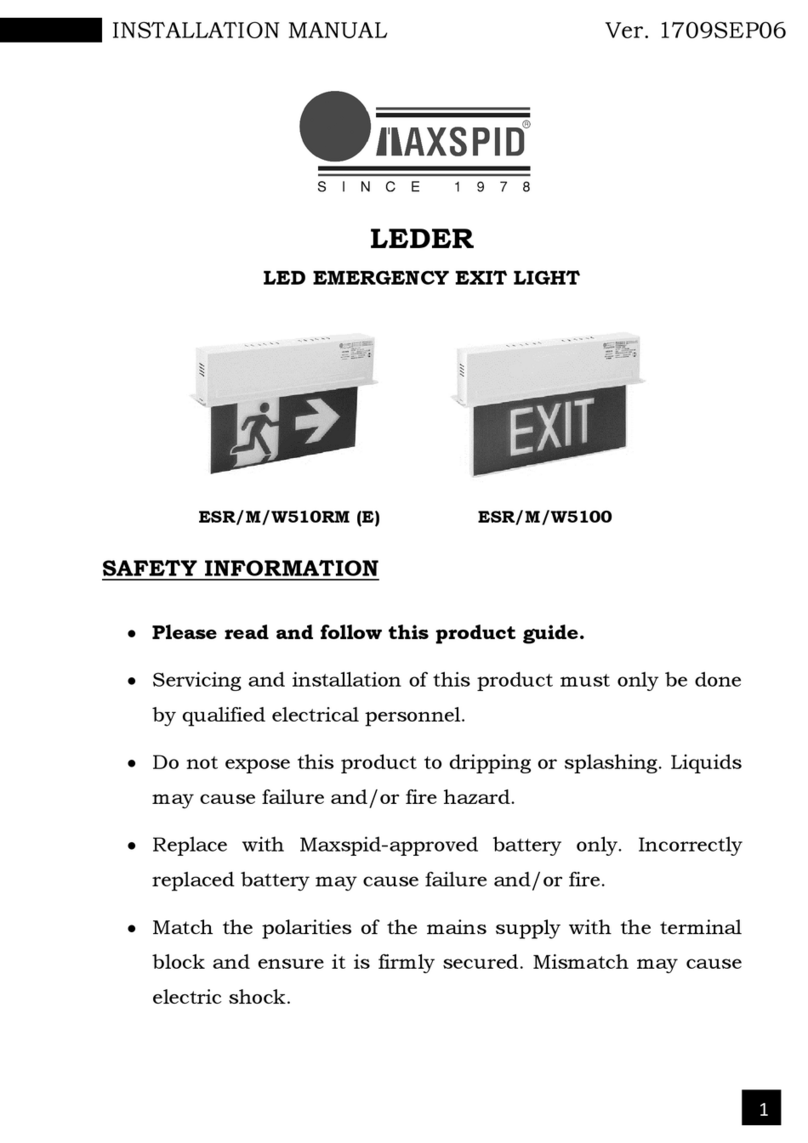 MAXSPID LEDER ESR/M/W510RM installation manual MAXSPID LEDER ESR/M/W510RM installation manual
