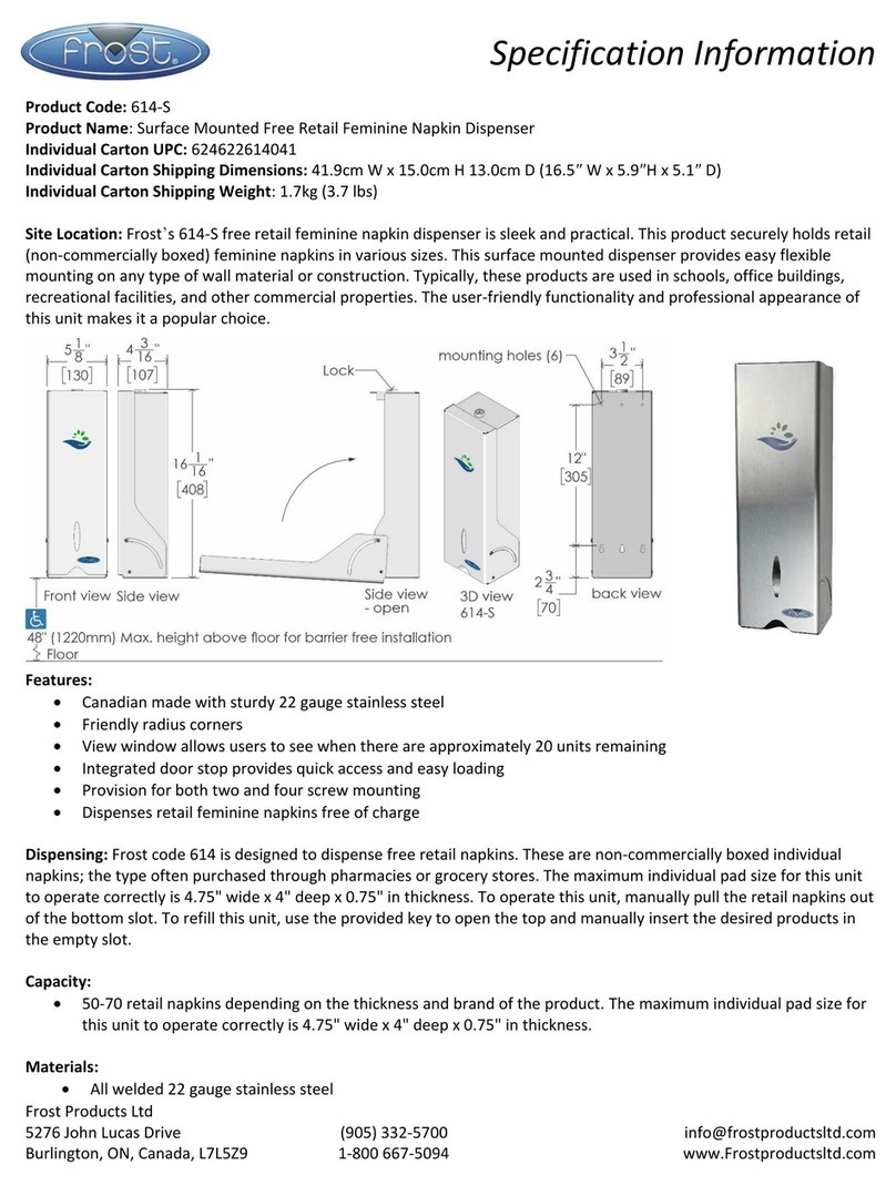 FROST 614-S User manual