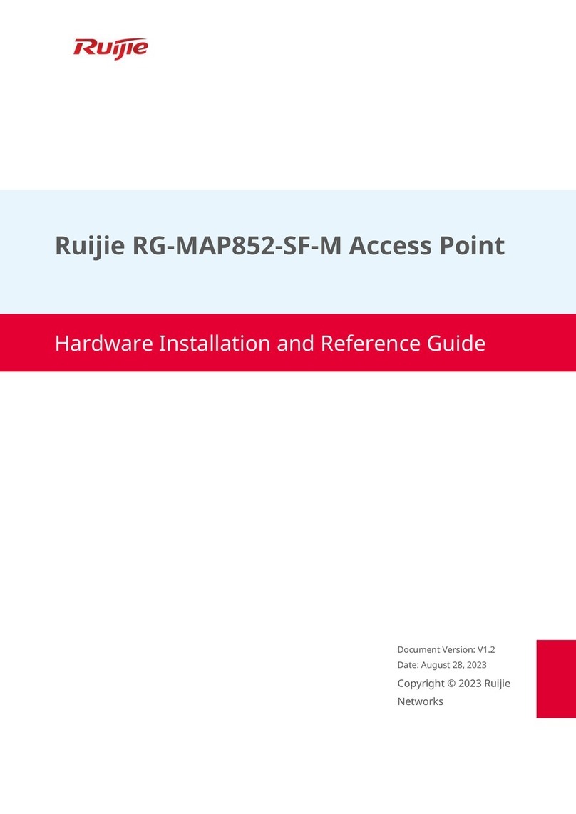 Ruijie RG-MAP852-SF-M Installation and operating manual Ruijie RG-MAP852-SF-M Installation and operating manual