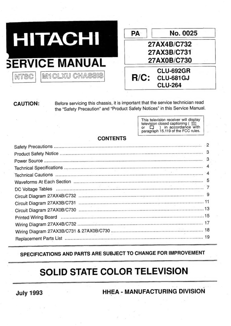 Hitachi 27AX4B/C732 User manual Hitachi 27AX4B/C732 User manual