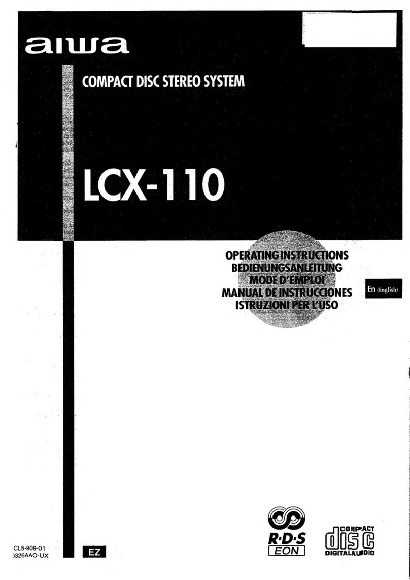 Aiwa LX-110 User manual