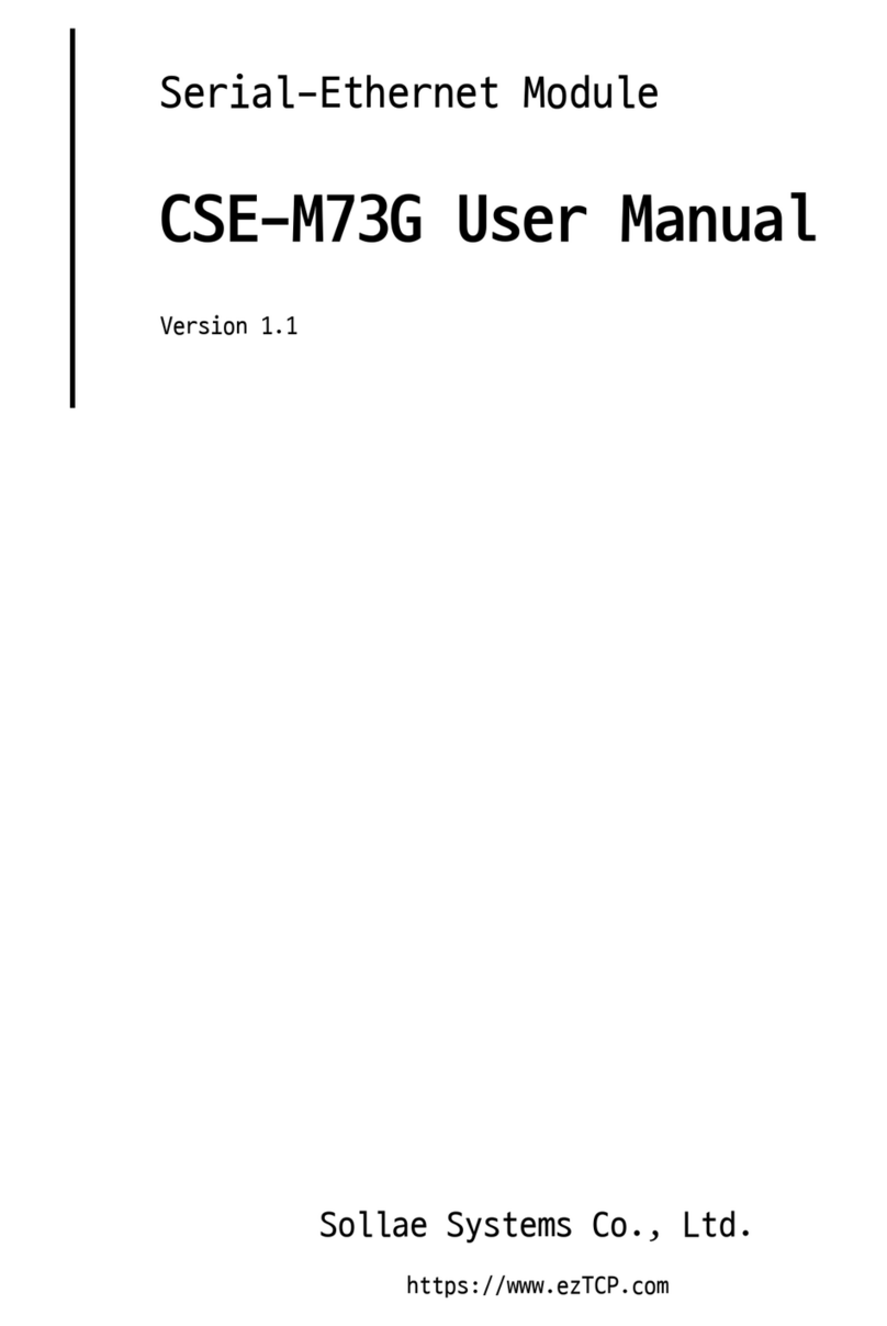 Sollae Systems CSE-M73G user manual Sollae Systems CSE-M73G user manual