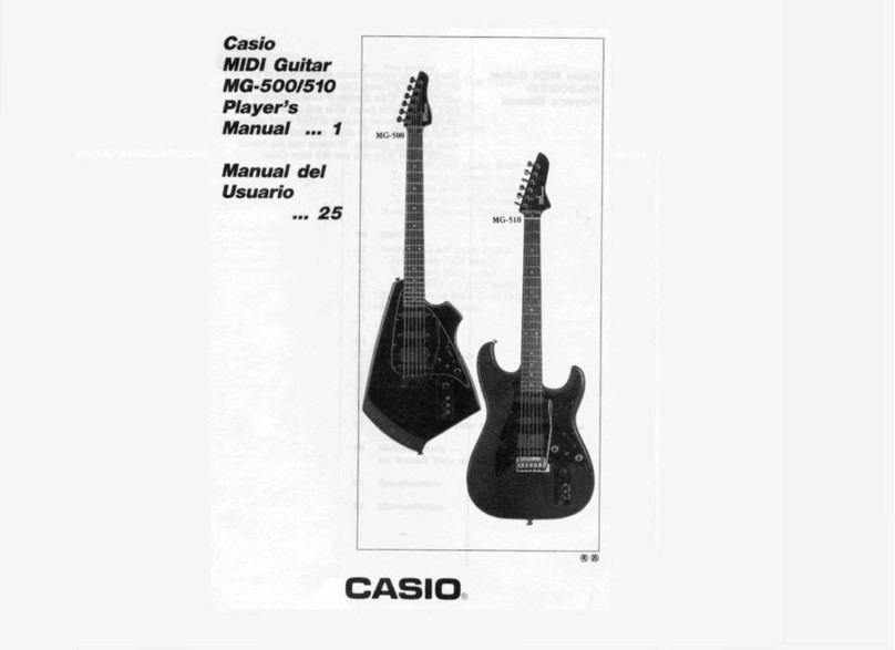 Casio MG-500 Operator's manual