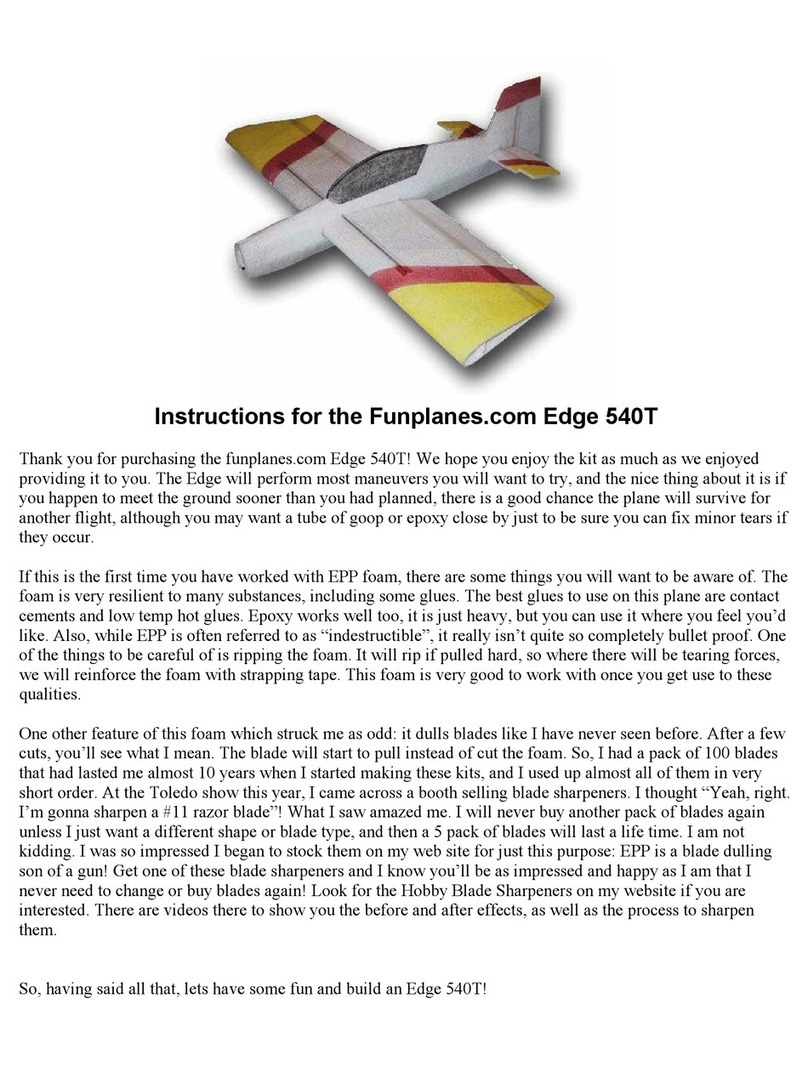 RC Factory Edge 540T User manual