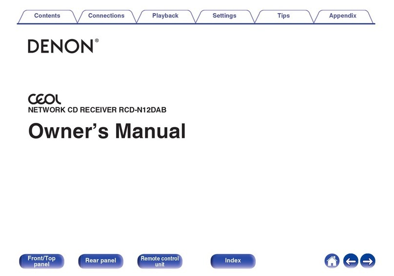 Denon ceol RCD-N12DAB User manual