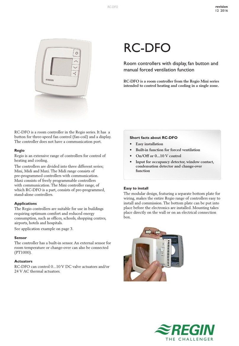 Regin REGIO RC-DFO User manual