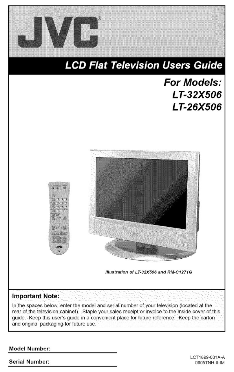 JVC LT-32X506 - 32" LCD TV User manual