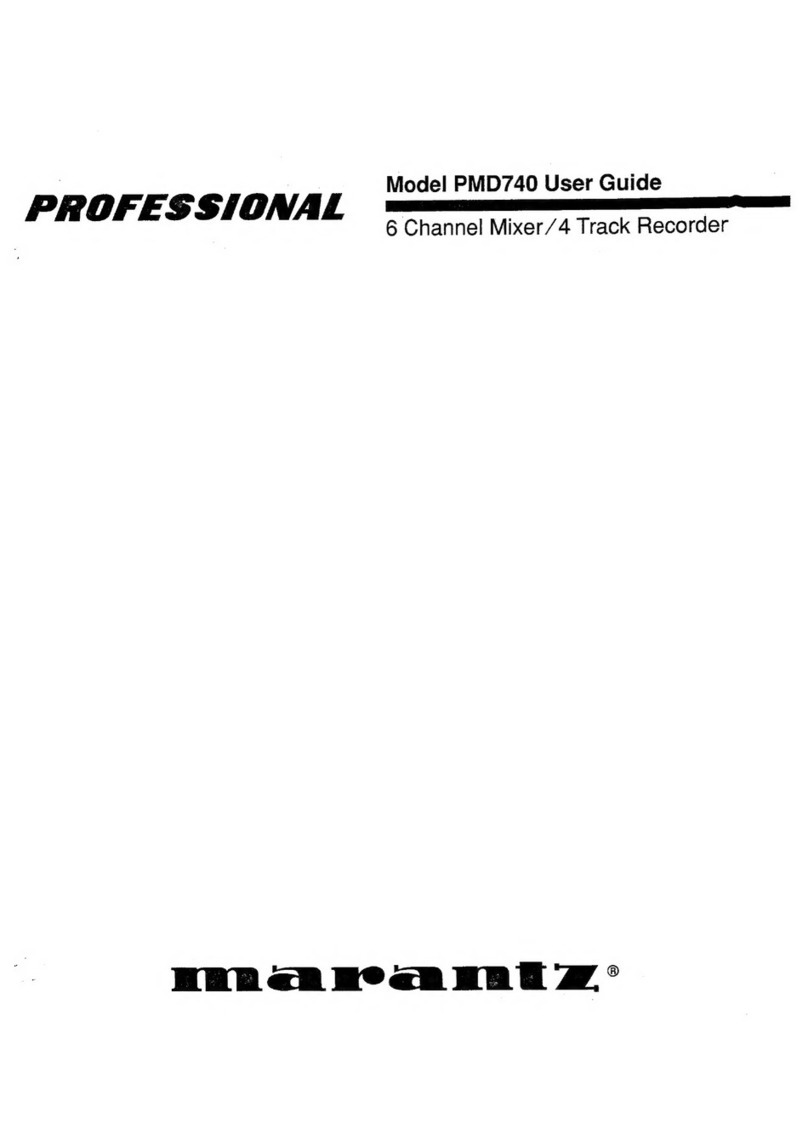 Marantz PROFESSIONAL PMD740 User manual