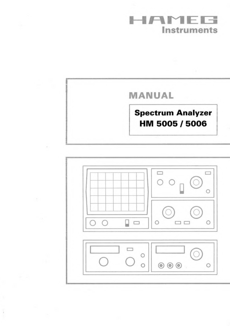 Hameg HM 5005 User manual