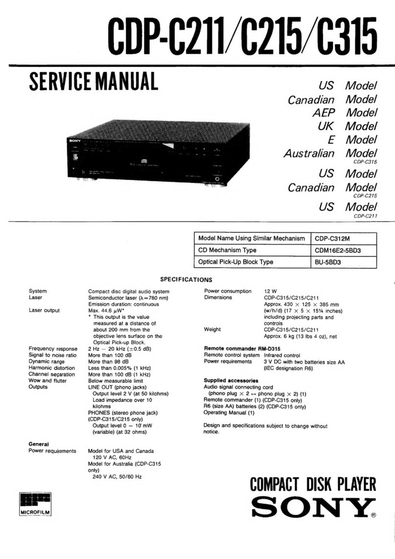 Sony COP-C211 User manual