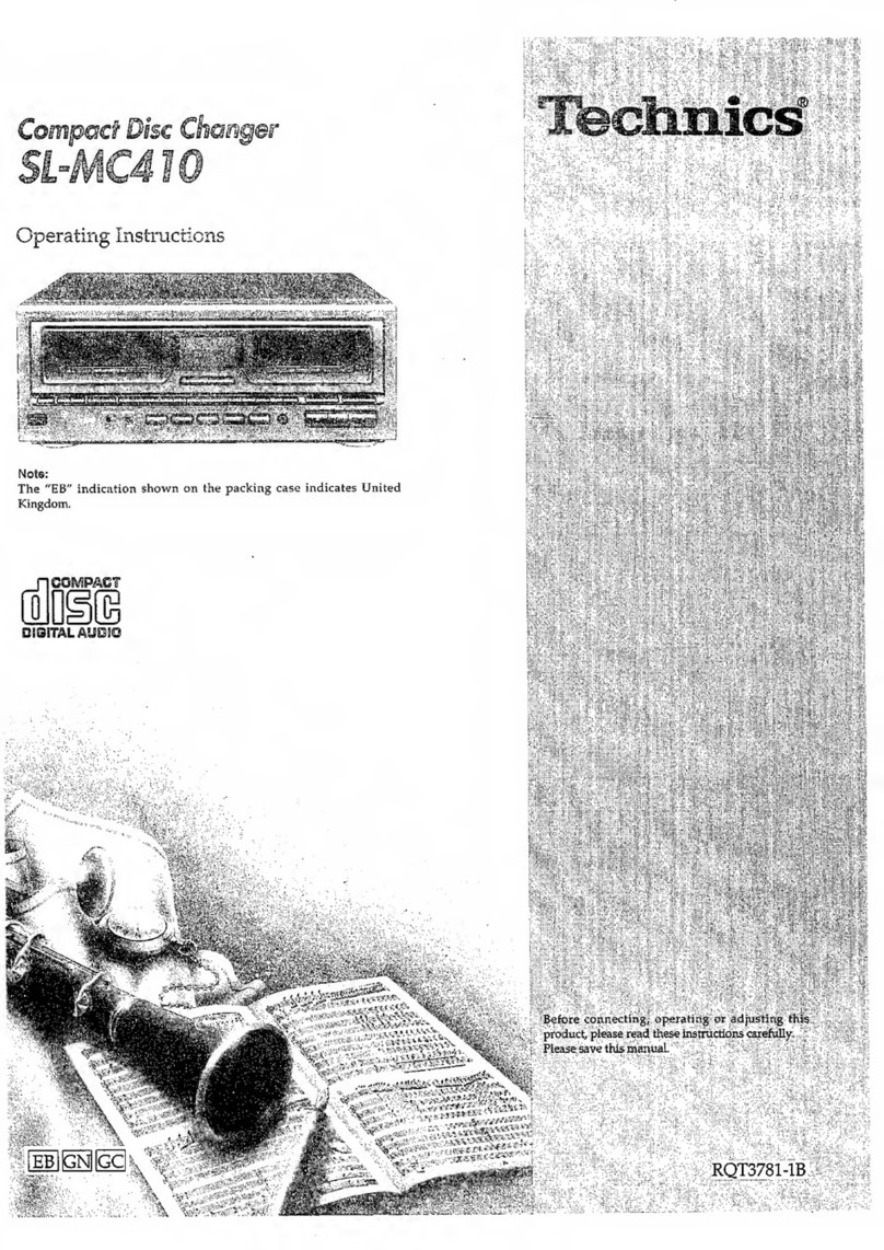 Technics sl-mc410 User manual