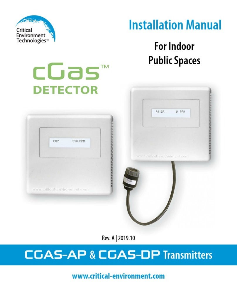 Critical Environment Technologies CGAS-AP installation manual