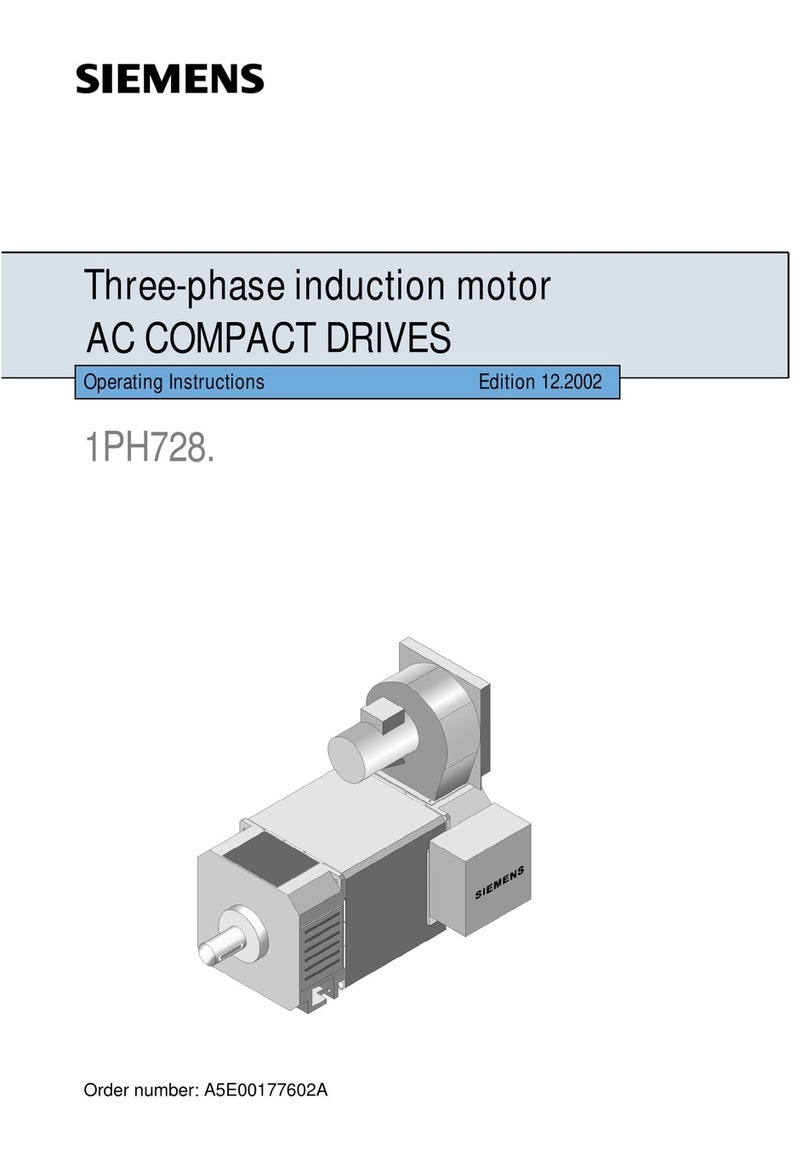 Siemens 1PH728 operating instructions