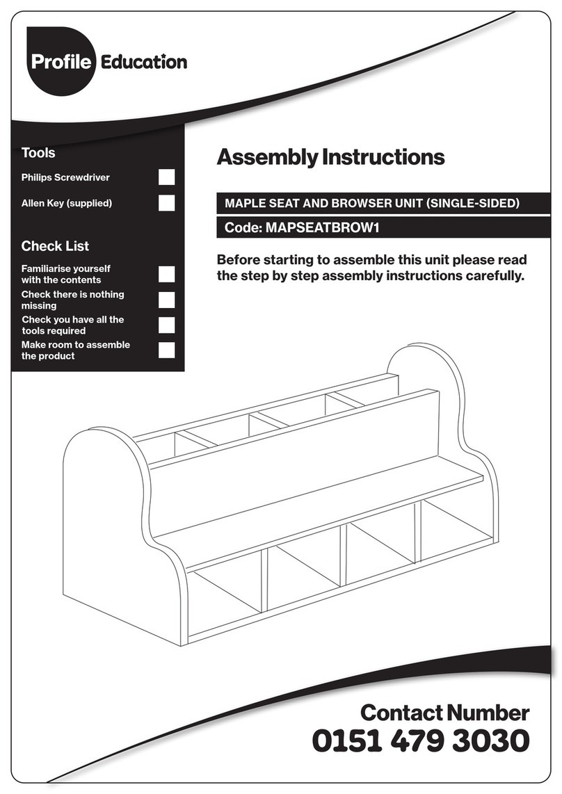 Profile Education MAPSEATBROW1 Assembly instructions