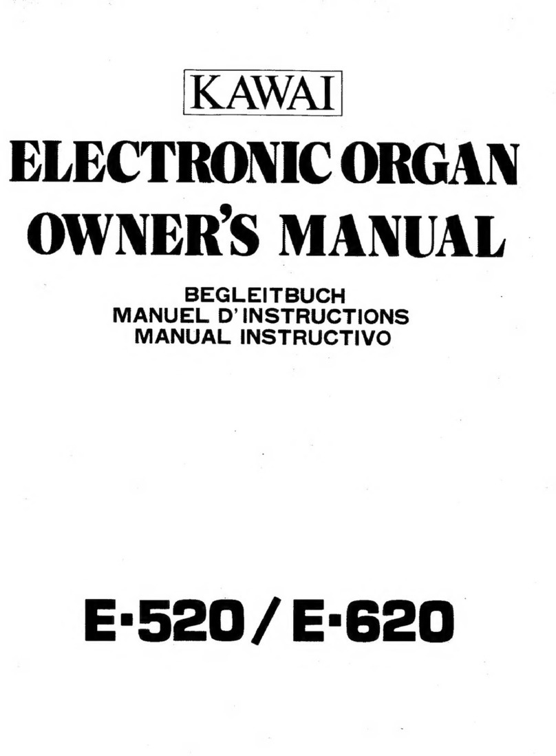 Kawai E-520 User manual Kawai E-520 User manual