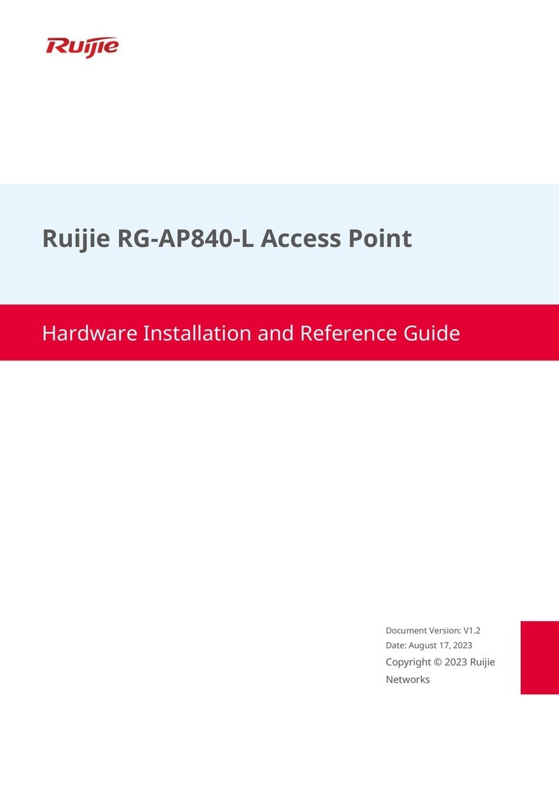 Ruijie RG-AP840-L Installation and operating manual Ruijie RG-AP840-L Installation and operating manual