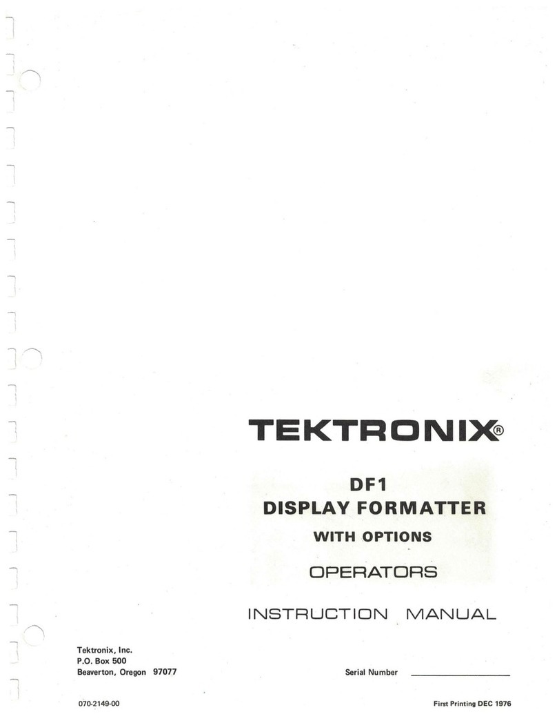 Tektronix DF 1 Assembly instructions