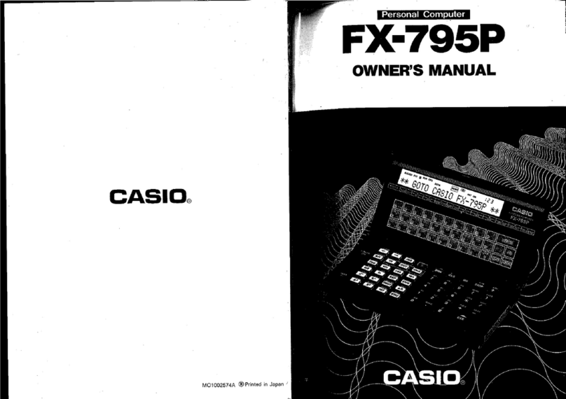 Casio FX-795P User manual