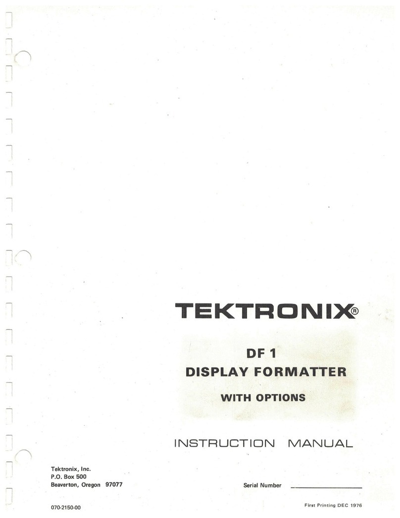 Tektronix DF 1 User manual Tektronix DF 1 User manual