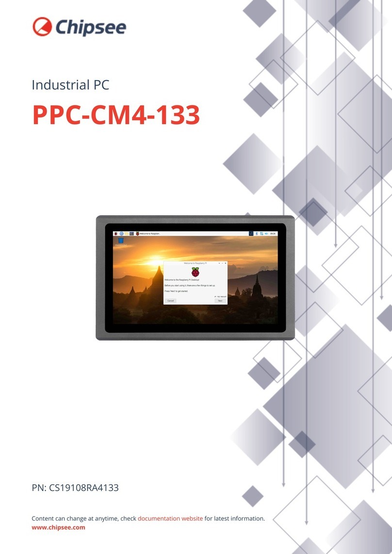 Chipsee PPC-CM4-133 User manual Chipsee PPC-CM4-133 User manual