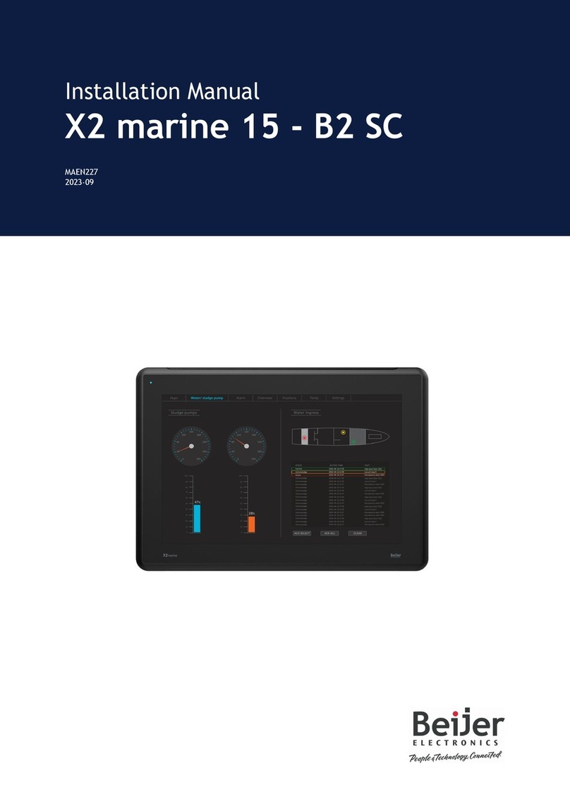 Beijer Electronics X2 marine 15-B2 SC User manual