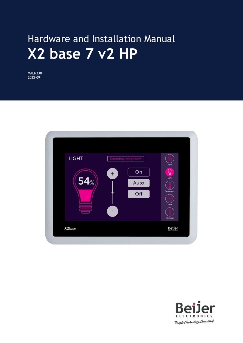 Beijer Electronics X2 control Hardware and installation manual