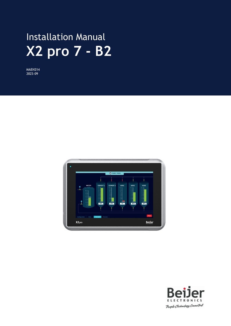 Beijer Electronics X2 pro 7-B2 User manual