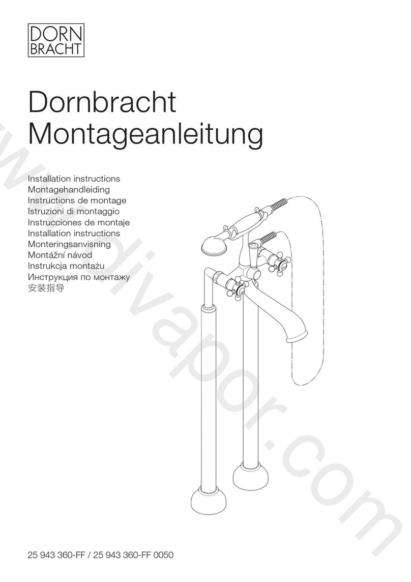 Dornbracht 25 943 360-FF installation instructions